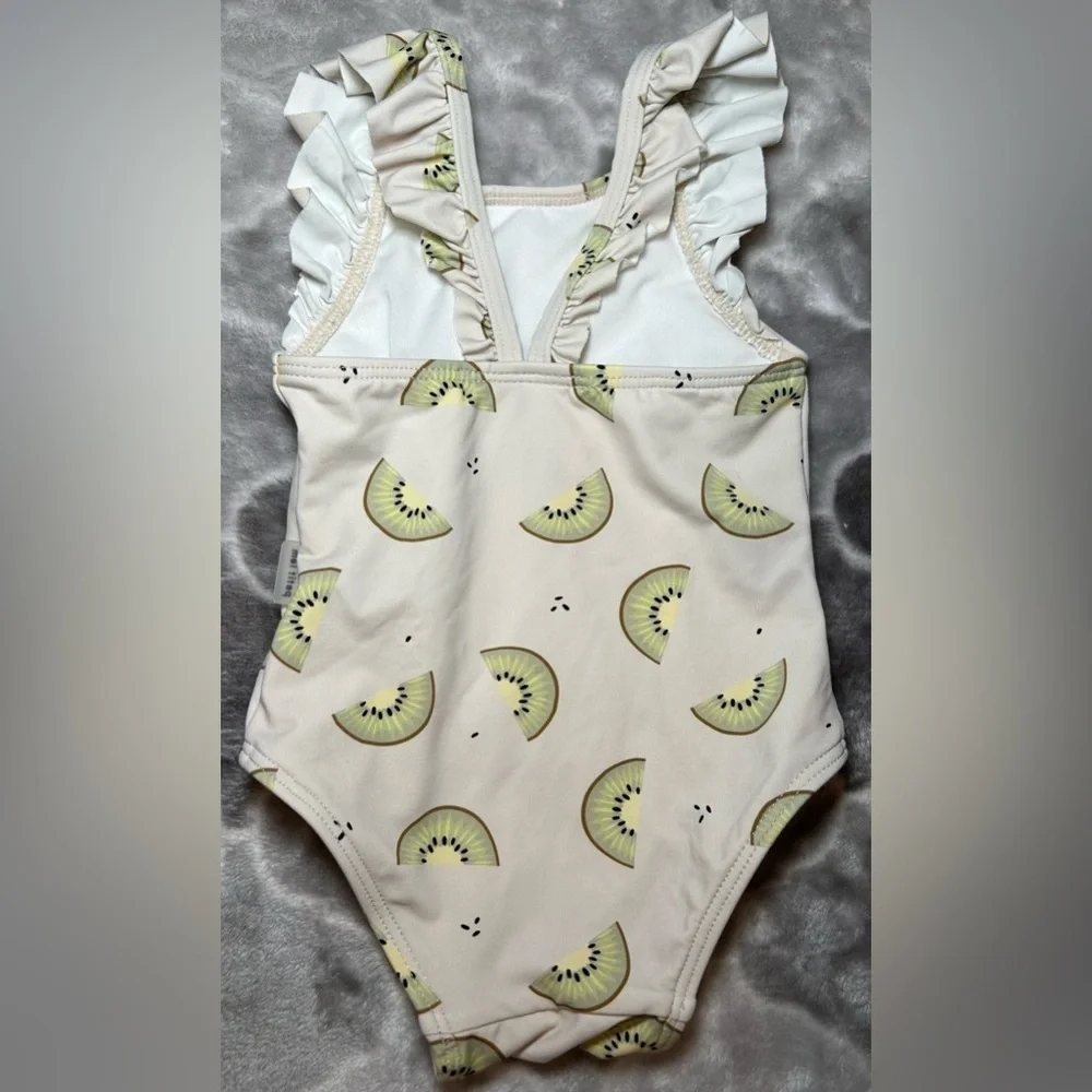 Petit Lem Baby Kiwi One-Piece Swimsuit- Size 3-6M